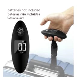 40kg/100g Portable Luggage Scale Blue Backlight Travel Digital Hanging Scales With Webbing Belt LCD Digital Electronic Luggage