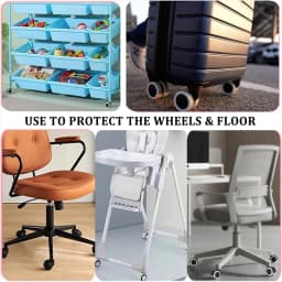 32/4PCS Silicone Wheel Protector Luggage Compartment Wheel Protect Cover Trolley Case Silent Caster Sleeve Suitcase Accessories