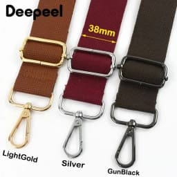 1Pc Deepeel 38mm Wide Canvas Bag Strap 80-140cm Adjustable Women's Handbag Replace Shoulder Straps Crossbody Bags Accessories