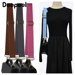 1Pc Deepeel 38mm Wide Canvas Bag Strap 80-140cm Adjustable Women's Handbag Replace Shoulder Straps Crossbody Bags Accessories