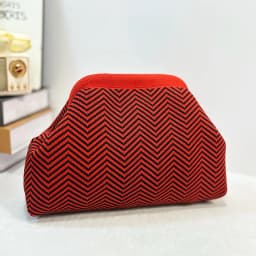 Summer Beach Clutch Bag Woven Crochet Handbags for Women Purses Knitting Dumpling Clutch Ruched Cute Cloud Casual Colorblock Bag