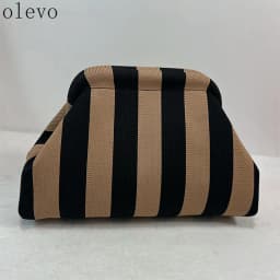 Summer Beach Clutch Bag Woven Crochet Handbags for Women Purses Knitting Dumpling Clutch Ruched Cute Cloud Casual Colorblock Bag
