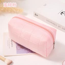 New Cute Plush Cosmetic Bag, Travel Skin Care Product Storage Bag, High-Looking Female Mobile Phone Large Capacity Storage Bag