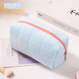 New Cute Plush Cosmetic Bag, Travel Skin Care Product Storage Bag, High-Looking Female Mobile Phone Large Capacity Storage Bag