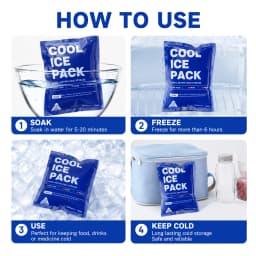 10 Or 50Pcs Self-Absorbing Ice Bags Reusable Cold Insulation Pouches Camping Food Fresh Keeping Cooling Pack