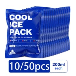 10 Or 50Pcs Self-Absorbing Ice Bags Reusable Cold Insulation Pouches Camping Food Fresh Keeping Cooling Pack