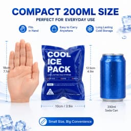 10 Or 50Pcs Self-Absorbing Ice Bags Reusable Cold Insulation Pouches Camping Food Fresh Keeping Cooling Pack