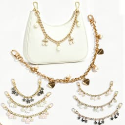 Pearl Flower Purse Chain Bag Extender Crossbody Purse Strap Crossbody Purse Strap Chain Extender