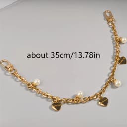 Pearl Flower Purse Chain Bag Extender Crossbody Purse Strap Crossbody Purse Strap Chain Extender