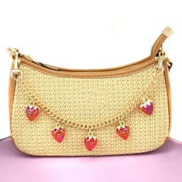 Cute Strawberry Keychain,cherry Bag Charms,Heart Flower Key chains Accessories Decor for Girls Purse Gifts Bag Pendant