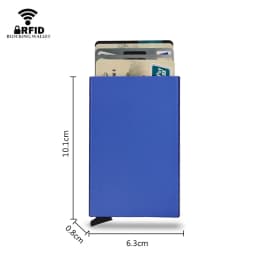 Rfid Smart Wallet Credit Card Holder Metal Thin Slim Men Women Pop Up Minimalist Wallet Small Cardholer Vallet Walets for Men