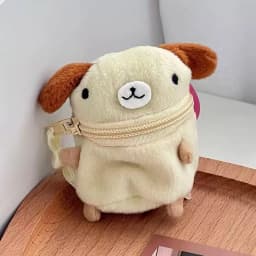 Cute Pink Fluffy Rabbit Coin Purse Keychain Cartoon Plush Doll Bag Charm Kawaii Mini Wallet Pendant Festival Gift