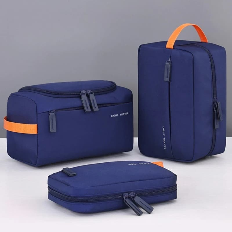 New Portable Toiletry Bag, Large Capacity Multifunctional Storage Bag Men's Makeup Bag Cosmetics Organizer, Essential for Travel