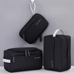 New Portable Toiletry Bag, Large Capacity Multifunctional Storage Bag Men's Makeup Bag Cosmetics Organizer, Essential for Travel