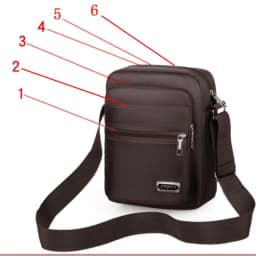 1pc Men's Shoulder Bag Business Leisure Large Capacity Portable Handbag Multi Layer Waterproof Summer Male's Crossbody Bags