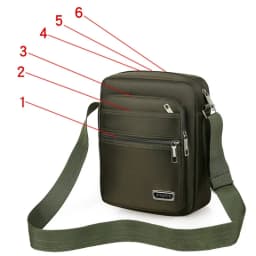 1pc Men's Shoulder Bag Business Leisure Large Capacity Portable Handbag Multi Layer Waterproof Summer Male's Crossbody Bags