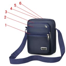 1pc Men's Shoulder Bag Business Leisure Large Capacity Portable Handbag Multi Layer Waterproof Summer Male's Crossbody Bags