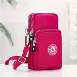 Crossbody Vertical Mobile Phone Bag Women Hanging Arm Elderly Cell Phone Bag Neck Cloth Bag Portable for Walking Small Bag