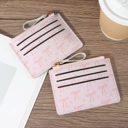 Card clip ultra-thin, lightweight, portable cash, ID card, credit card, coin pocket wallet, fashionable zipper coin wallet, high
