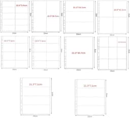 10Pcs A4 Kpop Binder Sheets Multiple Pockets Sleeve PP Acid Free Photo Album Refill Pages Card Stamp Die Jewelry Storage