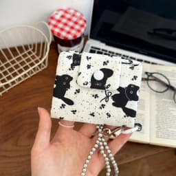 Cute Design Coin Purse Simplicity Style Catoon Pattern Korean Fashion Wallet Portable Size Multi-layer Card Holder For Girls