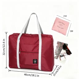 Foldable Travel Duffel Bag for Airlines Carry on Bag for Women and Girls Lightweight Large Capacity Sports Weekend Trip Overnigh