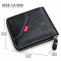 Men's Wallet Made of PU Wax Oil Skin Purse for Men Coin Purse Short Male Card Holder Wallets Zipper Around Money Coin Purse New