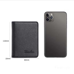 Ultra Thin Men's Vertical PU Leather Wallet With Card Holder Multifunctional Leather Case for Cards and Driver's License Purse