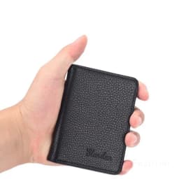 Ultra Thin Men's Vertical PU Leather Wallet With Card Holder Multifunctional Leather Case for Cards and Driver's License Purse