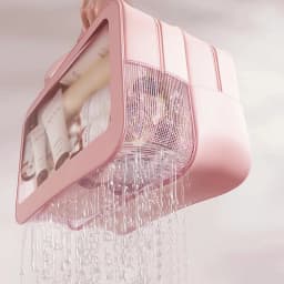 Large Capacity Transparent Dry Wet Separation Double-Layer Wash Bag Frosted PU Travel Portable Handheld Bath Storage Bag GF32