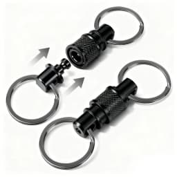 Quick Release Keychain, Retractable Key Chain Detachable Keychain Clip,Pull Apart Key Rings for Men Women