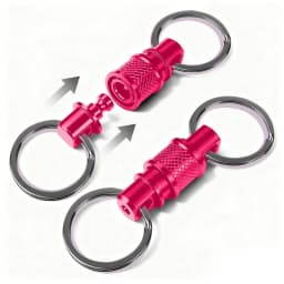 Quick Release Keychain, Retractable Key Chain Detachable Keychain Clip,Pull Apart Key Rings for Men Women