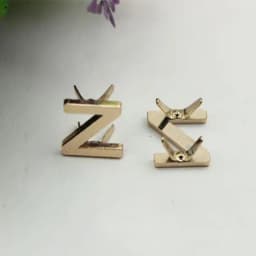 5Pcs DIY English 26 Letter Metal Rivets Claw Studs For Bags Clothes Hats Leather Decor Alphabets Claw Rivet Handmade Crafts