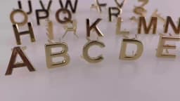 5Pcs DIY English 26 Letter Metal Rivets Claw Studs For Bags Clothes Hats Leather Decor Alphabets Claw Rivet Handmade Crafts