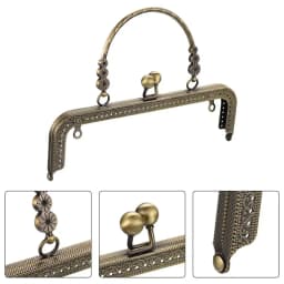Purse Clasp Frame Bag Kiss Clasp Lock Metal Purse Frame for DIY Craft Purse Bag Making 18CM/20CM