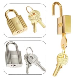 Fashion Retro Handbag Padlock Handmade Solid Color Bag Padlock Lightweight Gold Crossbody Bag Lock DIY Decoration