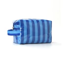 Stylish Pink Strip Makeup Bag Portable Travel Large Capacity Lipstick Storage Bag Handbag Cosmetic Bag Toiletry Bags Girls Gifts