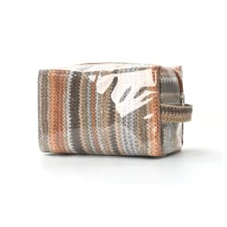Stylish Pink Strip Makeup Bag Portable Travel Large Capacity Lipstick Storage Bag Handbag Cosmetic Bag Toiletry Bags Girls Gifts