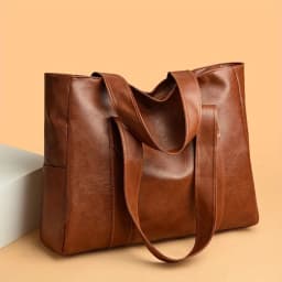 Fashionable Women's Handbag - Spacious and Multifunctional Shoulder Bag with Safety Zipper and Durable Synthetic Leather