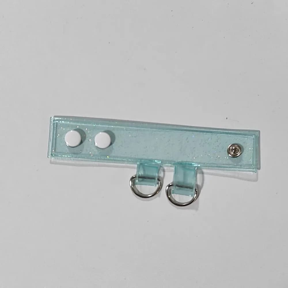 2pcs New PVC Bag Strap Extension Buckle Transparent Backpack Buckle Snap Clasp Clip Luggage Accessories