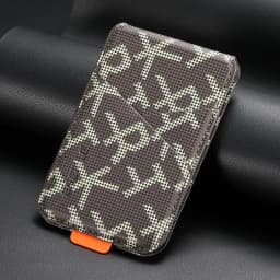 Luxury Camo Pattern Faux Leather For MagSafe Card Holder With Stand For iPhone Samsung Series RFID Anti-Skimming Wallet