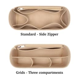Felt Tote Bag Organizer, Inner Storage Bag with Lining, Anti-Deformation, Multi-Pocket Inner Insert for Classified Storage