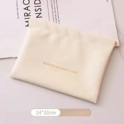 Mini Portable Storage Pouch for Headphones, Coins, Lipstick | Auto Close PU Bullet Storage Bag