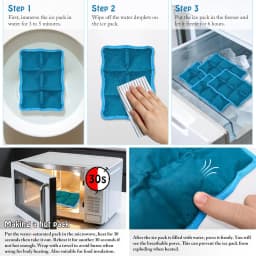 Lunch Box Ice Packs Long-Lasting Cold Gel Bag Reusable Freezable Ice Gel Packs For Travel Hiking Beach Camping Sports