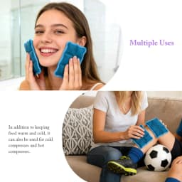 Lunch Box Ice Packs Long-Lasting Cold Gel Bag Reusable Freezable Ice Gel Packs For Travel Hiking Beach Camping Sports