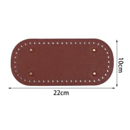 1pc/lot Colorful Long PU Leather Bag Bottom Hand-woven Bag Rivets Baseplate For DIY Handbag Cushion Pad Base Accessories