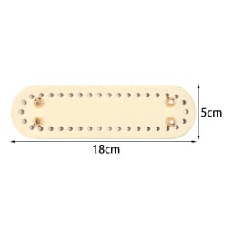 1pc/lot Colorful Long PU Leather Bag Bottom Hand-woven Bag Rivets Baseplate For DIY Handbag Cushion Pad Base Accessories