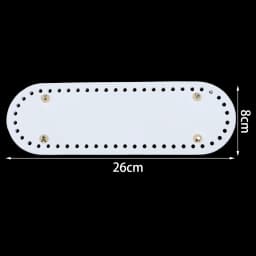 1pc/lot Colorful Long PU Leather Bag Bottom Hand-woven Bag Rivets Baseplate For DIY Handbag Cushion Pad Base Accessories