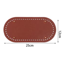 1pc/lot Colorful Long PU Leather Bag Bottom Hand-woven Bag Rivets Baseplate For DIY Handbag Cushion Pad Base Accessories