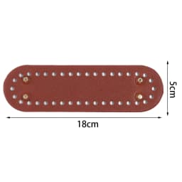 1pc/lot Colorful Long PU Leather Bag Bottom Hand-woven Bag Rivets Baseplate For DIY Handbag Cushion Pad Base Accessories